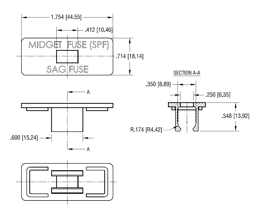 Keystone Electronics SPF Midget Fuse Holder