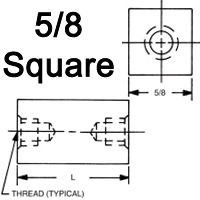 5/8 Square Standoffs