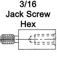 3/16 Hex Jack Screws