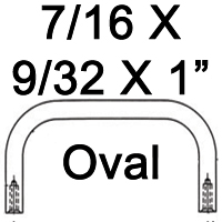 7/16 x 9/32 Oval Internal Thread Handles