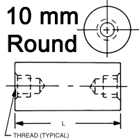10mm Round Standoffs