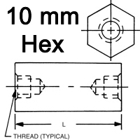 10mm Hex Standoff