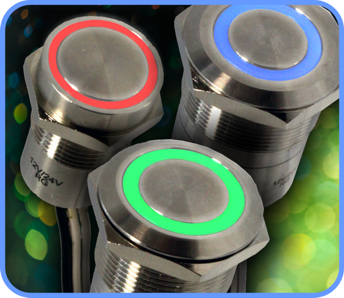 Capacitive Touch Pushbutton Switches