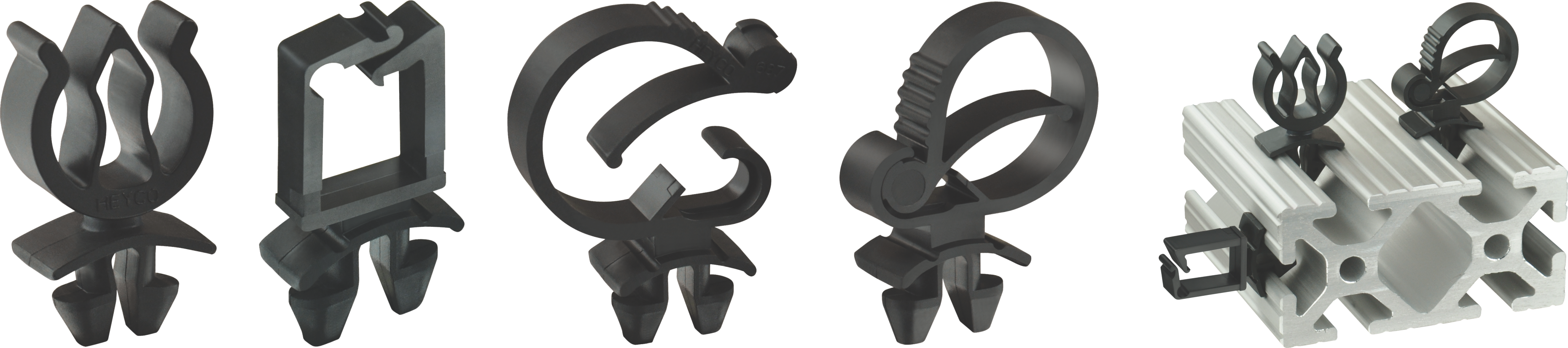 Heyco® Quarter-Turn Mount Wire Clips