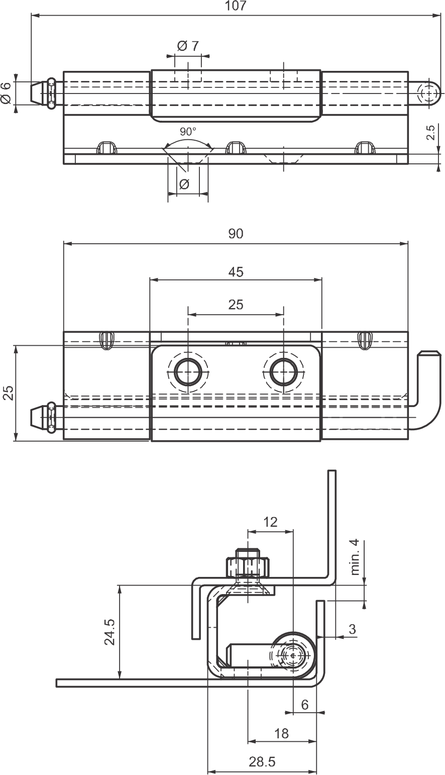 Mesan 995 Concealed Hinge