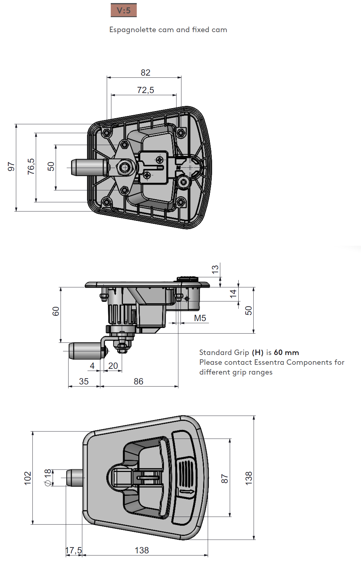 Mesan T Handle Compression Latch