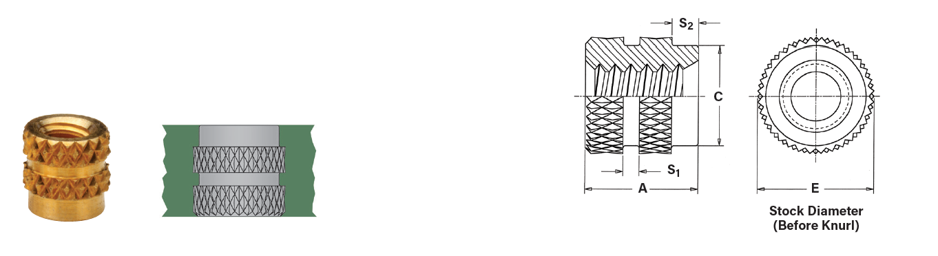 MOLDED-IN INSERTS