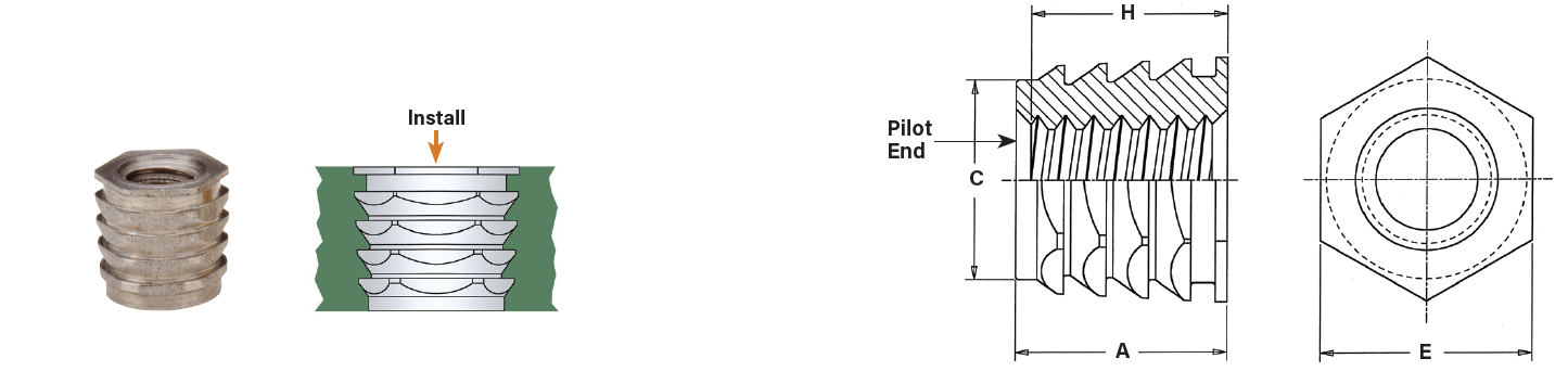 Hexagonal, NFPA™ and NFPC™ Inserts