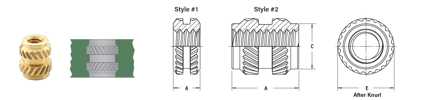 ULTRASONIC / HEAT STAKING INSERTS