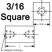 3/16 Square Standoffs