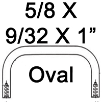 5/8 x 9/32 Oval Internal Thread Handles