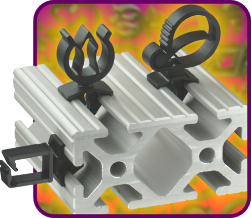 Quarter-Turn Mount Wire Clips
